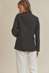 INDIGO LINEN JACKET ONLY