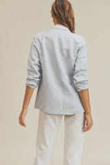 INDIGO LINEN JACKET ONLY