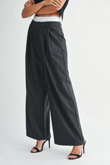 PERSEPHONE PIN STRIPE PANTS