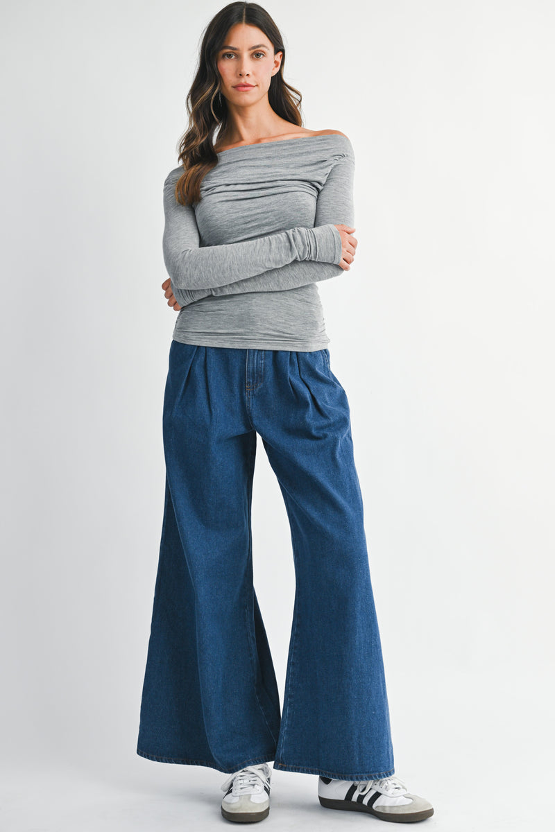 AINHOA WIDE LEG DENIM JEAN