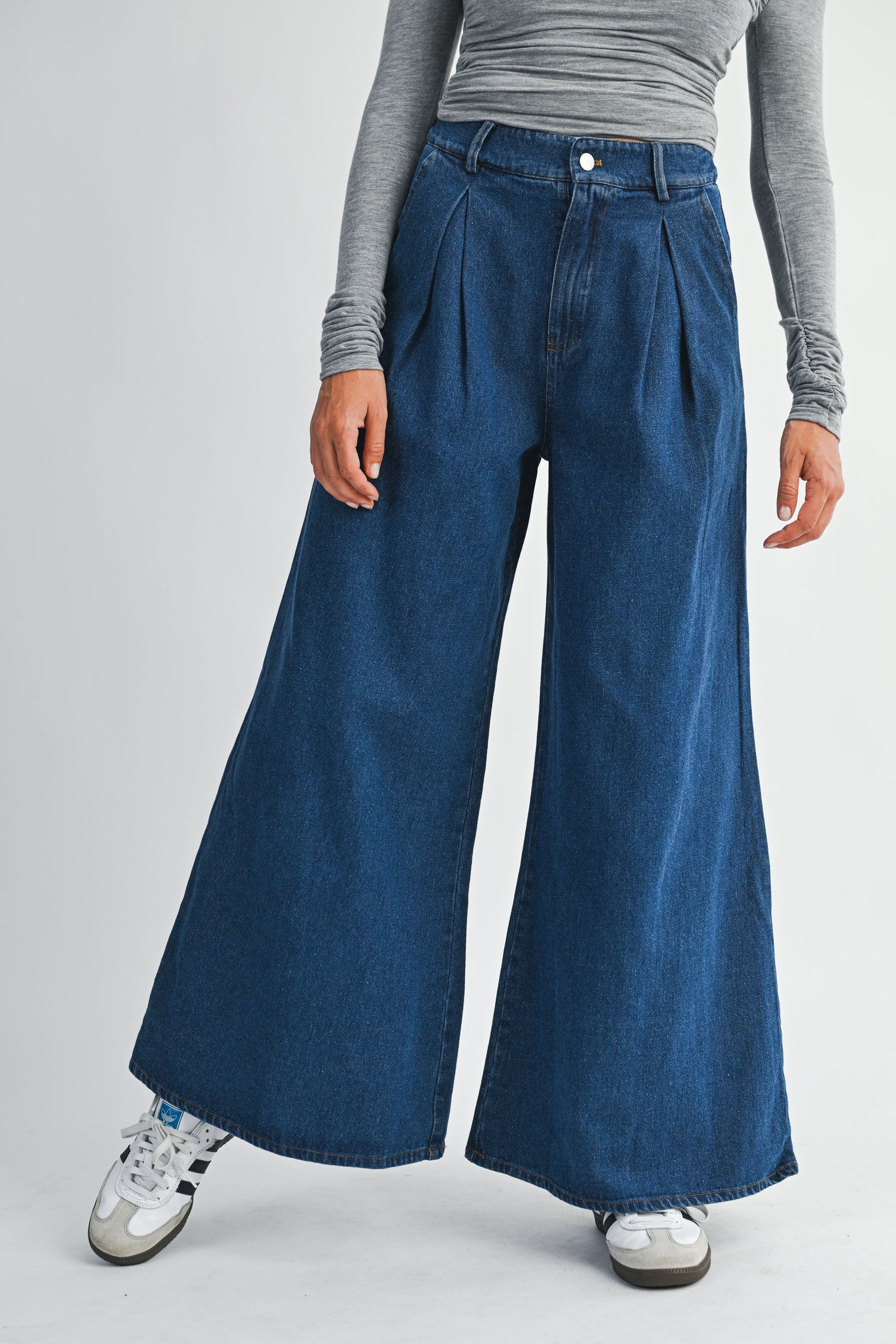 AINHOA WIDE LEG DENIM JEAN – Mable Clothing