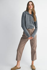 ESTELLA CROPPED BARREL LEG PANTS
