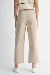 ESTELLA CROPPED BARREL LEG PANTS