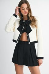 CATALEYA BROOKE FRONT PLEATED SHORTS