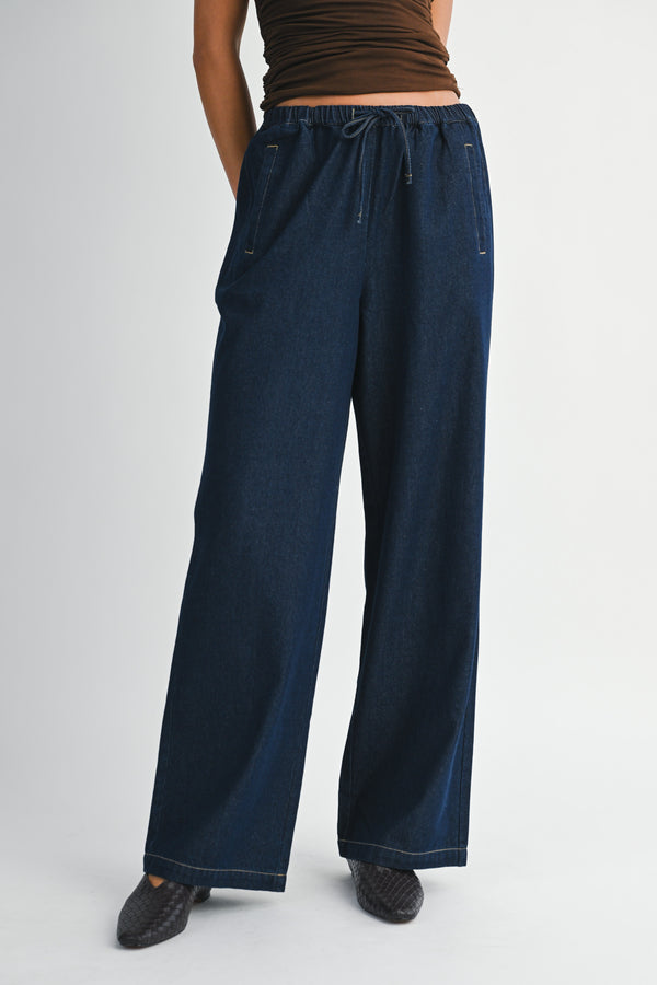 KALIYAH DENIM JOGGER PANTS