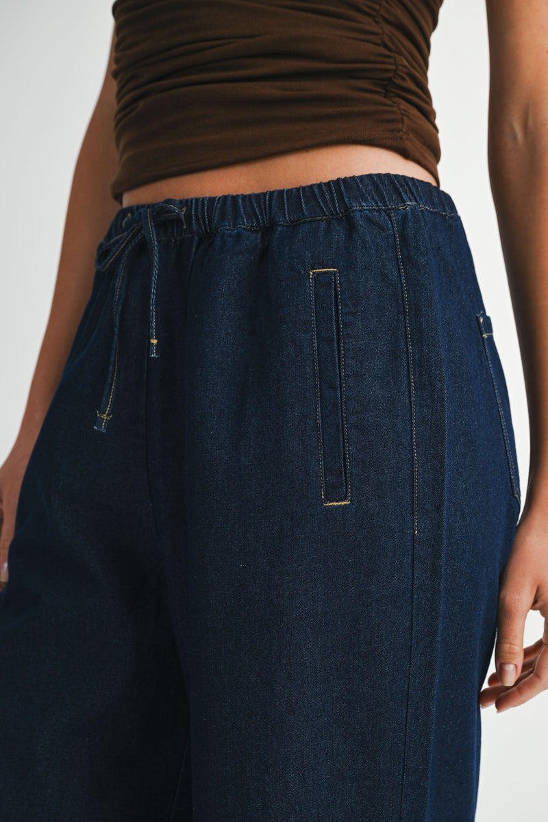 KALIYAH DENIM JOGGER PANTS