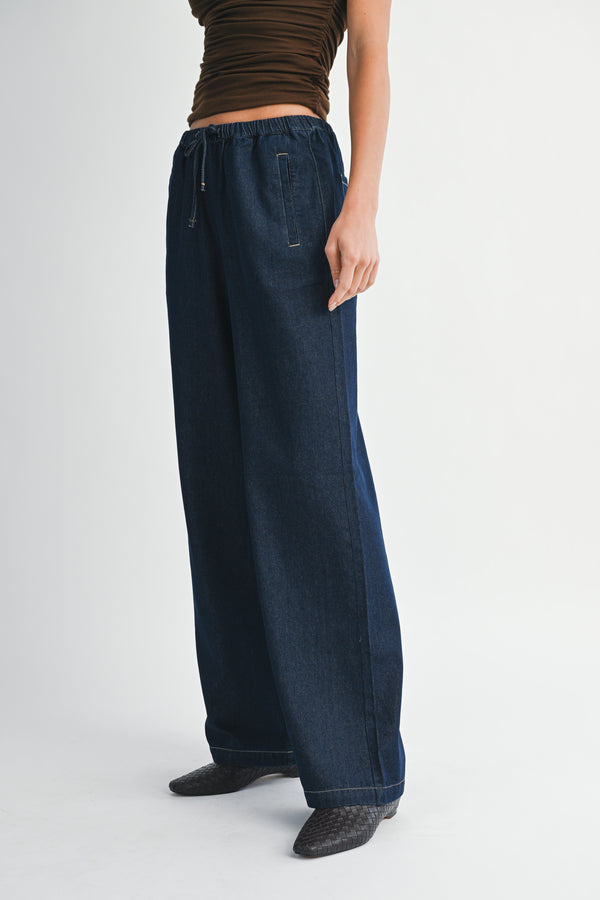 KALIYAH DENIM JOGGER PANTS