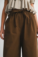 DEMETRIA TWILL DRAW STRING PANTS