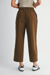 DEMETRIA TWILL DRAW STRING PANTS