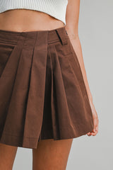 CARMEN FRONT PLEATED SKORT