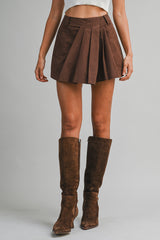 CARMEN FRONT PLEATED SKORT