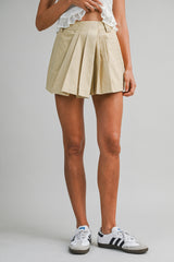 CARMEN FRONT PLEATED SKORT