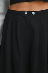 MANON PLEATED DETAIL WIDE PANTS