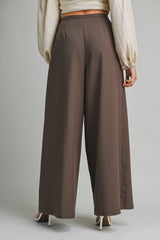 MANON PLEATED DETAIL WIDE PANTS