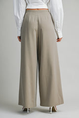 MANON PLEATED DETAIL WIDE PANTS