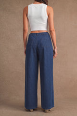 SKYE DRAW STRING DENIM PANTS