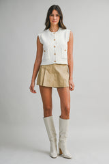 LUCY COTTON TWILL SKORT