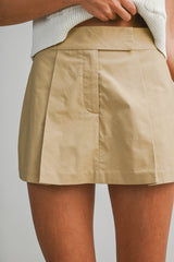 LUCY COTTON TWILL SKORT