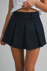 NINA PLEATED MINI SKORT