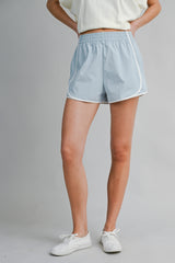 JOVANA CONTRAST BINDING NYLON SHORTS