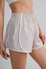 JOVANA CONTRAST BINDING NYLON SHORTS