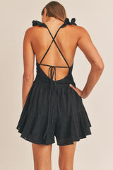 NATASHA LACEUP ROMPER