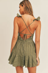 NATASHA LACEUP ROMPER