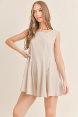 MELODY FLARED SLEEVELESS ROMPER