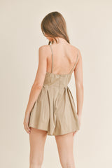 JOURNEY CORSET PLEATED ROMPER