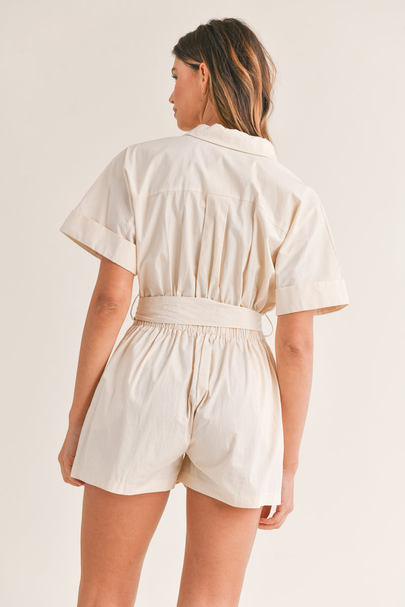 KATELYN BUTTON DOWN ROMPER