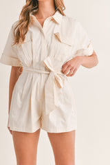 KATELYN BUTTON DOWN ROMPER