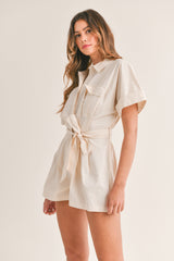 KATELYN BUTTON DOWN ROMPER