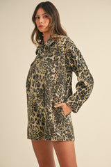 JORDYN LEOPARD PRINTED ROMPER