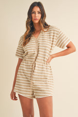 GRETEL DRAWSTRING WAIST ROMPER