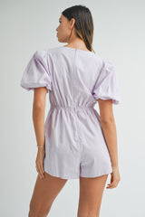 KHLOE FRONT TRIPLE RIBBONES ROMPER