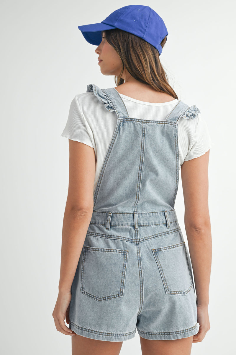 DIANTHA SQUARE NECK OVERALLS