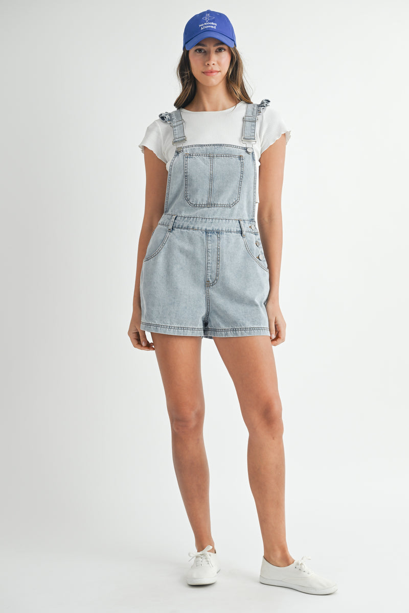 DIANTHA SQUARE NECK OVERALLS