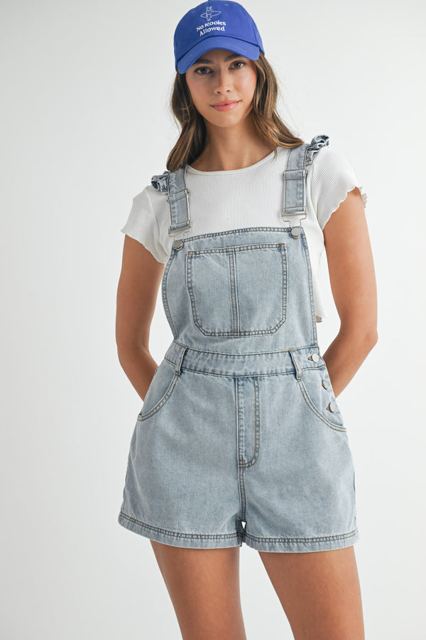 DIANTHA SQUARE NECK OVERALLS