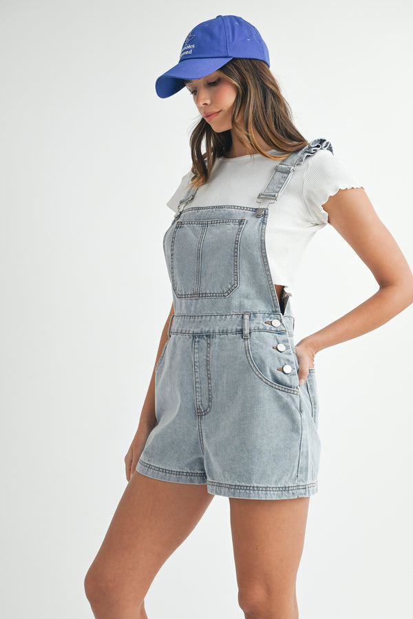 DIANTHA SQUARE NECK OVERALLS