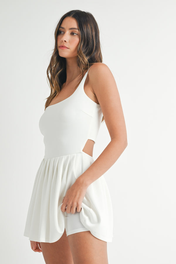 CHANA SCUBA BACK CUT OUT ROMPER
