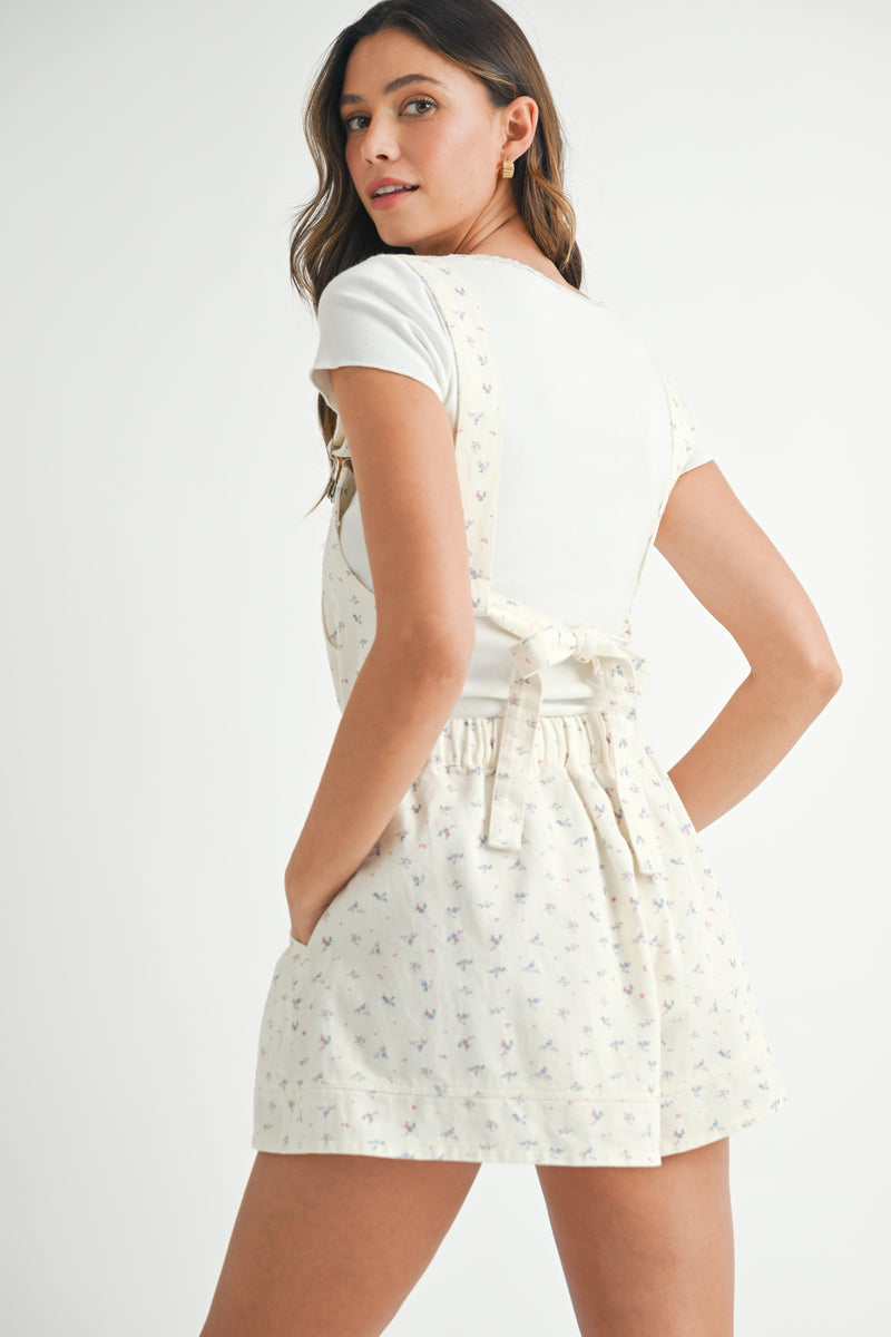 HALEN OVERALL ROMPER WITH BACK TIE