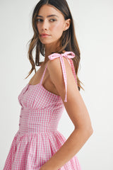 EVELYN TIE STRAP CORSET ROMPER