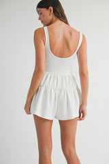 ROSA SLEEVELESS SCUBA ROMPER