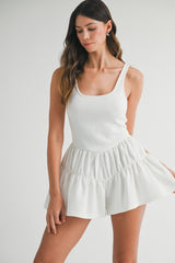 ROSA SLEEVELESS SCUBA ROMPER
