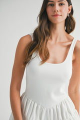 ROSA SLEEVELESS SCUBA ROMPER