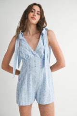 KELLY BUTTON FRONT CAMI ROMPER