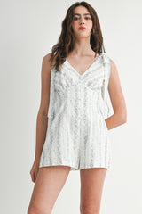 KELLY BUTTON FRONT CAMI ROMPER