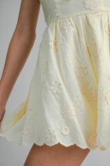 EMMELYN EMBROIDERY BACK SMOCKED ROMPER