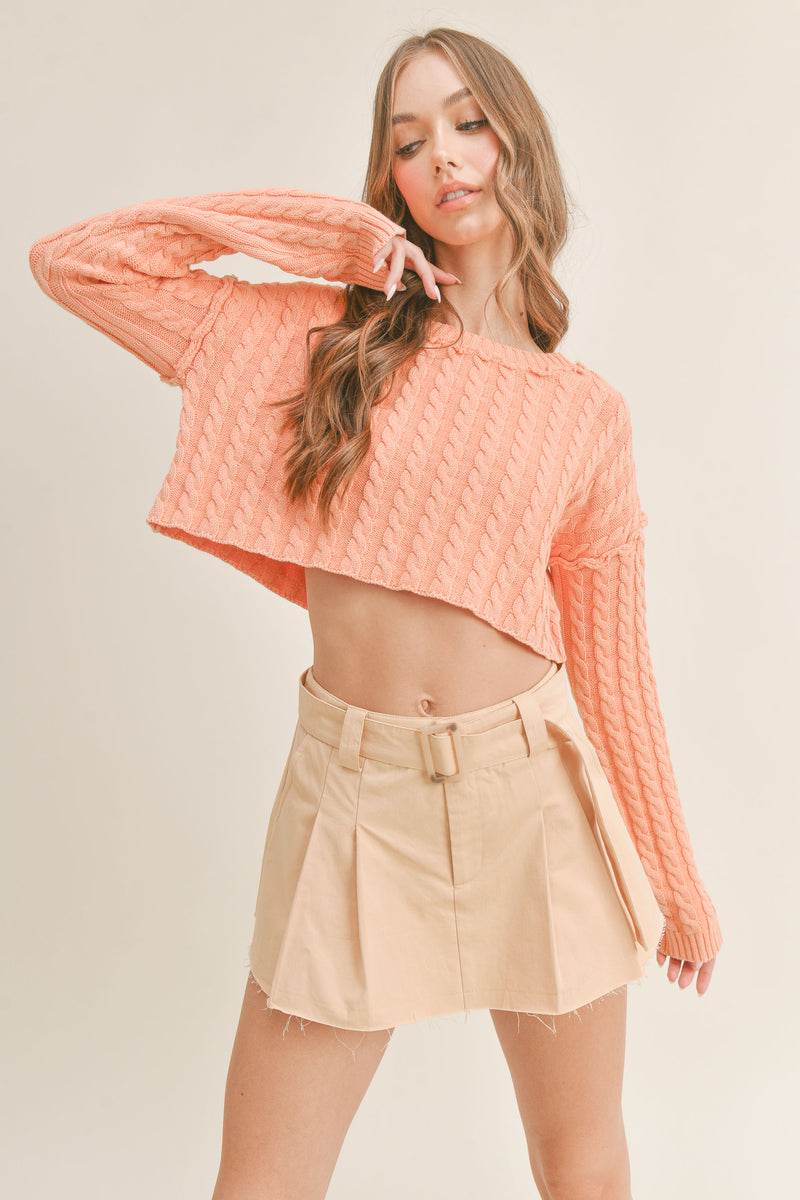 LILAH LOW RISE BELT MINI SKORT