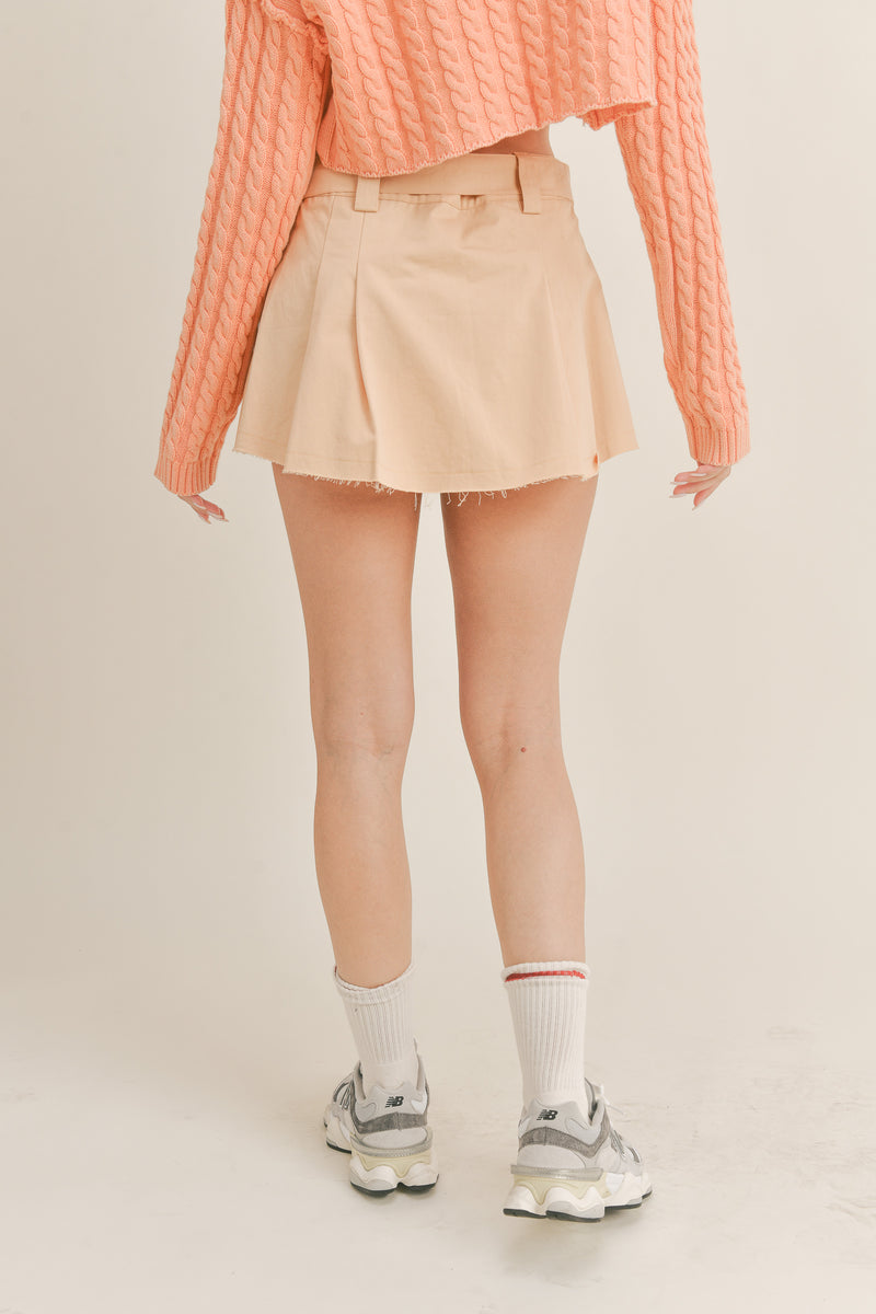LILAH LOW RISE BELT MINI SKORT